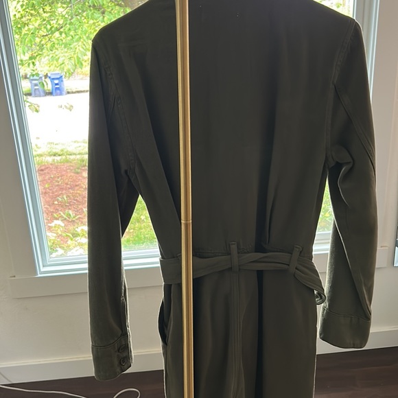 Reformation Army Green Belted Boilersuit Size 6 - Picture 5 of 5